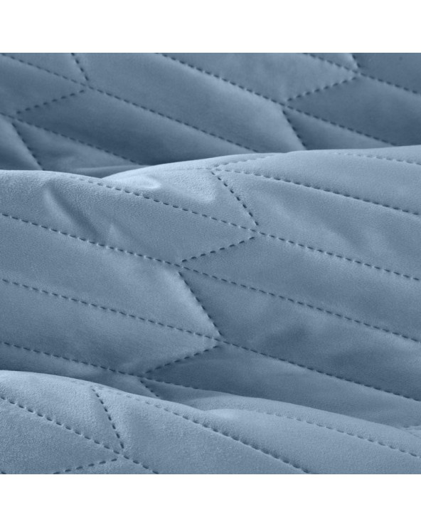 Narzuta velvet 200x220 Sofia 1 niebieska