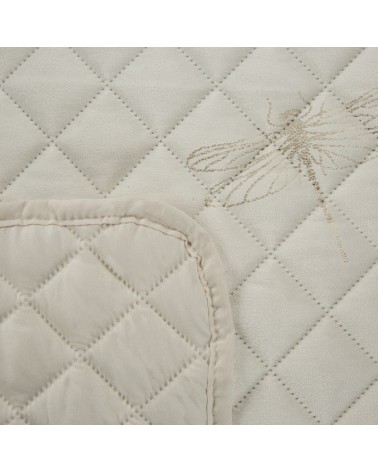Narzuta velvet 170x210 Lori kremowa
