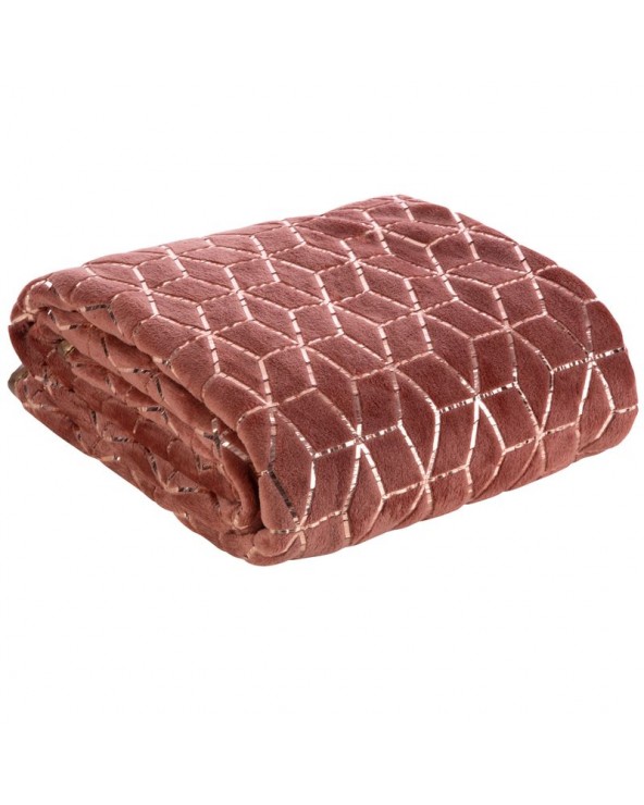 Narzuta velvet 170x210 Oli miedziany róż