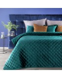 Narzuta velvet 170x210 Ria 1 ciemnoturkusowa