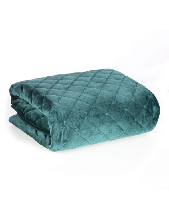 Narzuta velvet 170x210 Ria 1 ciemnoturkusowa