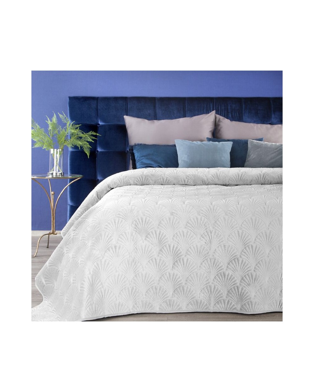 Narzuta velvet 170x210 Ria 2 biała