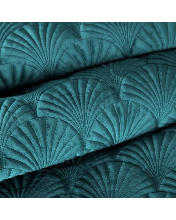 Narzuta velvet 170x210 Ria 2 ciemnoturkusowa Eurofirany Narzuta velvet 170x210 Ria 2 ciemnoturkusowa