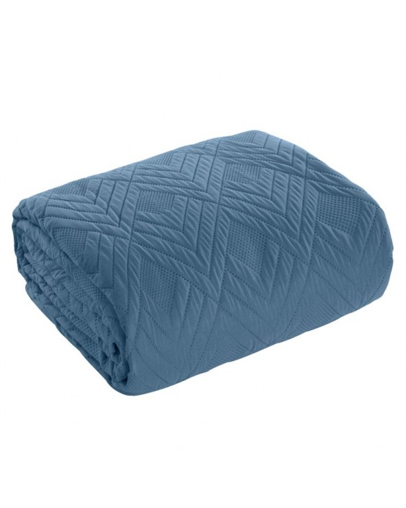 Narzuta mikrofibra 170x210 Alara 1 niebieska