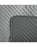 Narzuta velvet 220x240 Sofia 2 srebrna