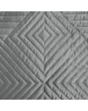 Narzuta velvet 220x240 Sofia 2 srebrna