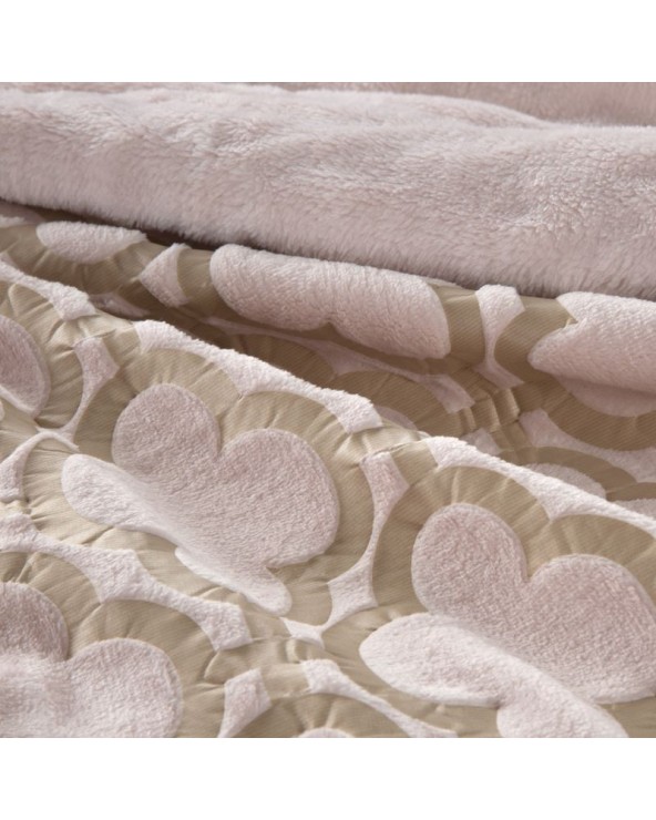 Narzuta velvet 170x210 Celebre różowa