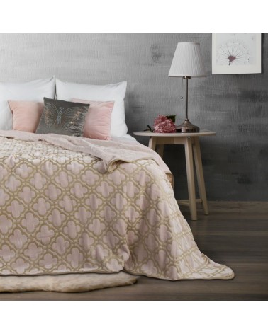 Narzuta velvet 200x220 Celebre różowa