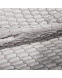 Narzuta velvet 220x240 Lori 3 srebrna