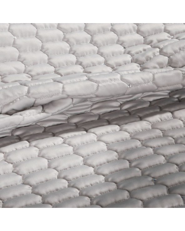 Narzuta velvet 220x240 Lori 3 srebrna Eurofirany Narzuta velvet 220x240 Lori 3 srebrna