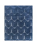 Koc pluszowy  150x200 Ginko 4 niebieski
