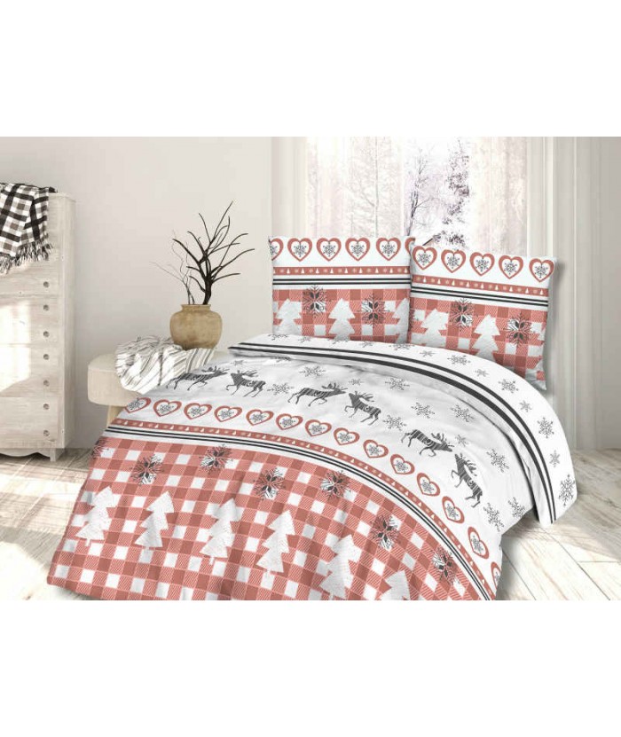 Pościel flanela bawełniana Flanellini 63-1 160x200 Darymex