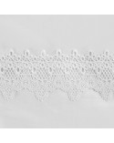 Pościel bawełna 160x200+2x70x80 z koronką Lana 6 biała