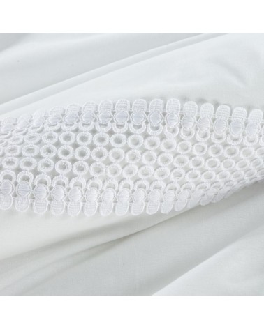 Pościel bawełna 200x220+2x70x80 z koronką Lana 7 biała