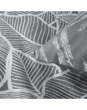 Pościel satyna bawełniana 200x220+2x70x80 Metali 15 stalowa