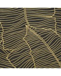 Pościel satyna bawełniana 160x200+2x70x80 Metali 2 czarna