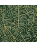 Pościel satyna bawełniana 160x200+2x70x80 Metali 5 zielona