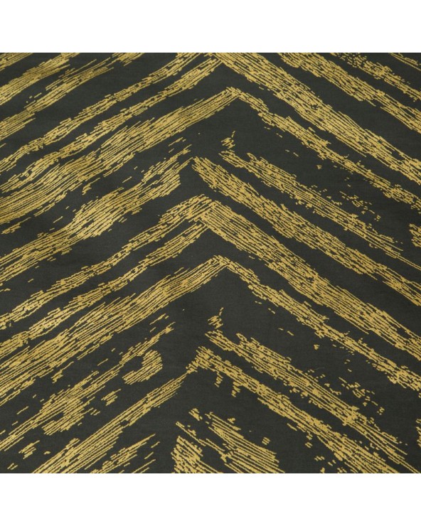 Pościel satyna bawełniana 160x200+2x70x80 Metali 7 czarna