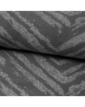 Pościel satyna bawełniana 160x200+2x70x80 Metali 9 stalowa