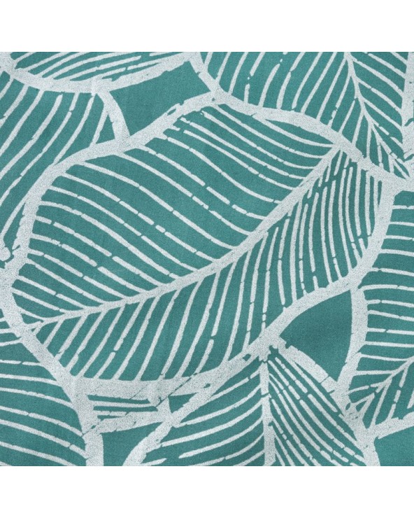 Pościel satyna bawełniana 160x200 + 2x70x80 Metali 18 turkusowa