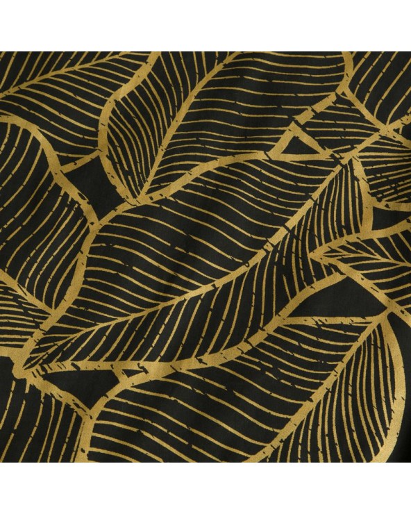 Pościel satyna bawełniana 160x200 + 2x70x80 Metali 25 czarna