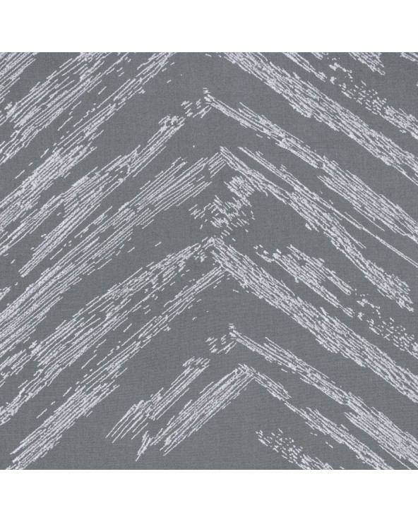 Pościel satyna bawełniana 200x220 + 2x70x80 Metali 27 stalowa