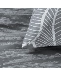 Pościel satyna bawełniana 200x220 + 2x70x80 Metali 27 stalowa