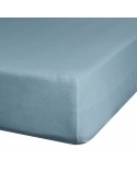 Prześcieradło wysokie bawełna jersey plus 160x200x30 z gumką niebieskie