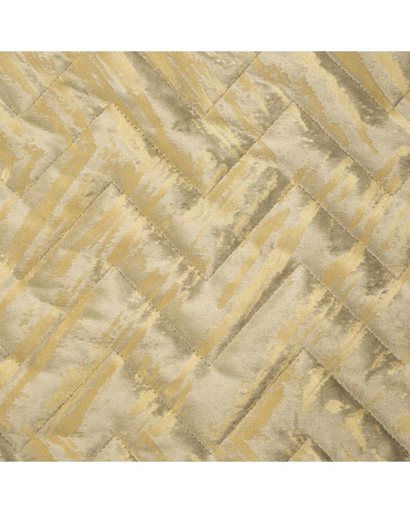 Narzuta velvet 220x240 Agata 1 beżowa/złota