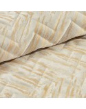 Narzuta velvet 220x240 Agata 1 kremowa/złota