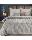Narzuta velvet 220x240 Agata 1 srebrna