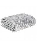 Narzuta velvet 220x240 Agata 1 srebrna
