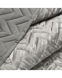 Narzuta velvet 220x240 Agata 1 srebrna