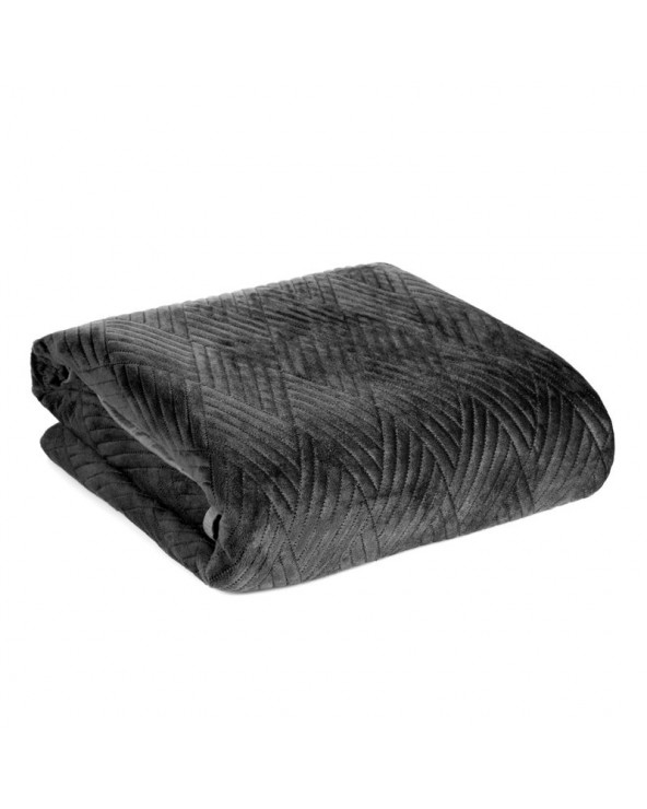 Narzuta velvet 220x240 Ariel 1 czarna