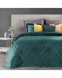 Narzuta velvet 170x210 Ariel 3 ciemnoturkusowa