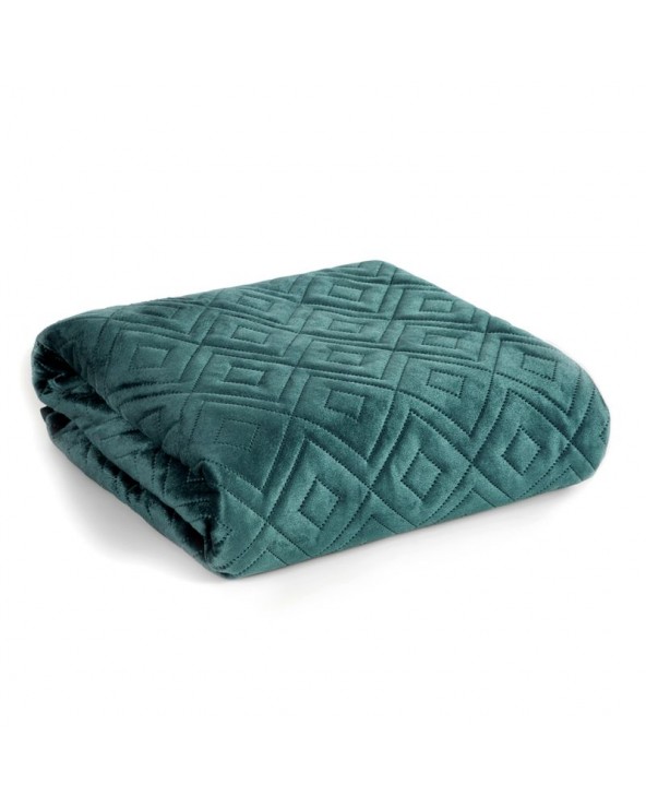 Narzuta velvet 170x210 Ariel 3 ciemnoturkusowa