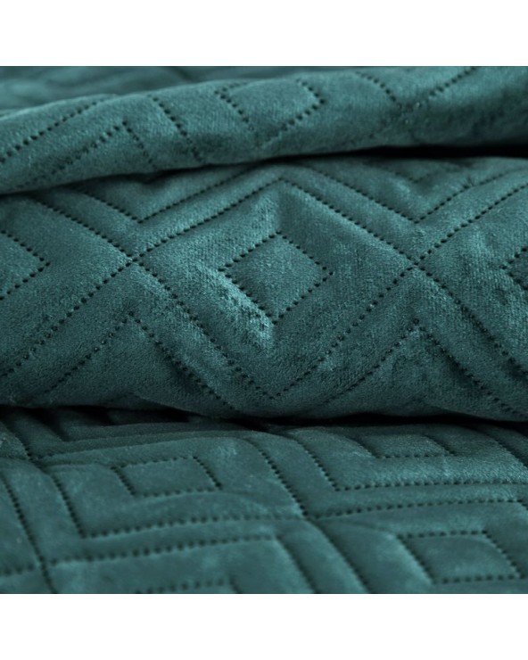 Narzuta velvet 170x210 Ariel 3 ciemnoturkusowa
