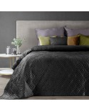 Narzuta velvet 170x210 Ariel 3 czarna