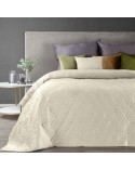 Narzuta velvet 170x210 Ariel 3 kremowa