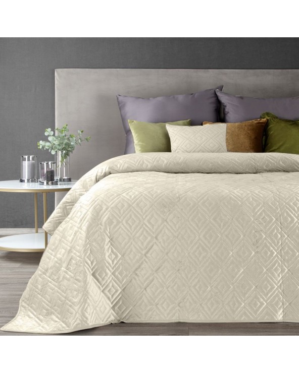 Narzuta velvet 170x210 Ariel 3 kremowa