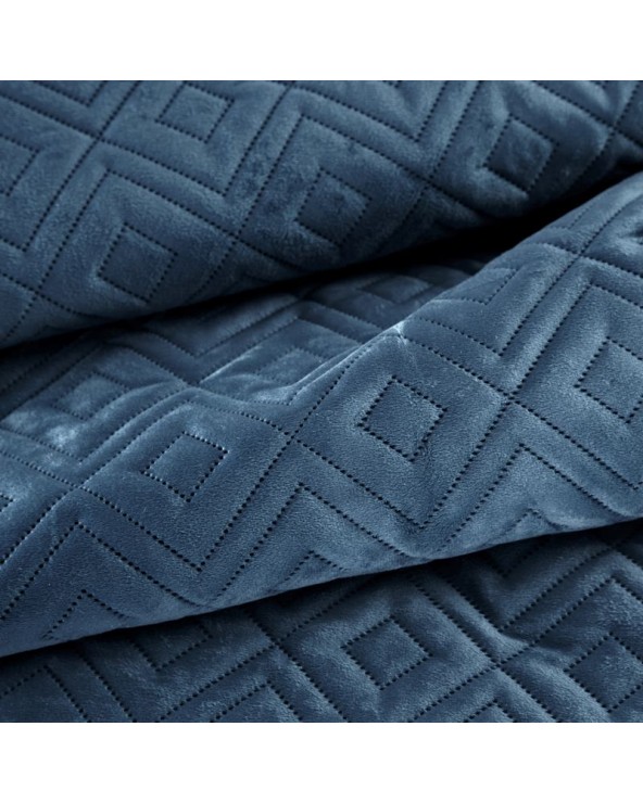 Narzuta velvet 170x210 Ariel 3 niebieska