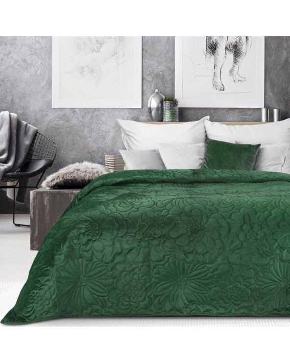 Narzuta velvet 170x210 Ariel 4 ciemnozielona
