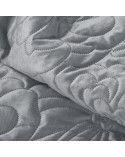Narzuta velvet 230x260 Ariel 4 stalowa