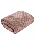 Narzuta velvet 230x260 Ariel pudrowa