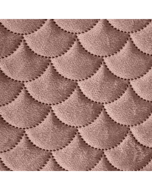 Narzuta velvet 230x260 Ariel pudrowa