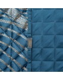 Narzuta velvet 230x260 Blanca 1 granatowa/złota