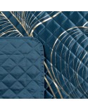 Narzuta velvet 220x240 Blanca 3 granatowa/złota