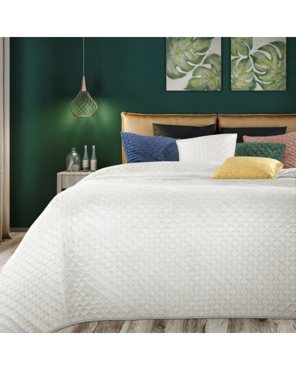 Narzuta velvet 170x210 Dimon kremowa