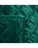 Narzuta velvet 220x240 Kristin 1 ciemnozielona