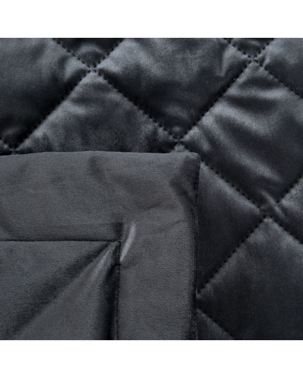 Narzuta velvet 220x240 Kristin 1 czarna